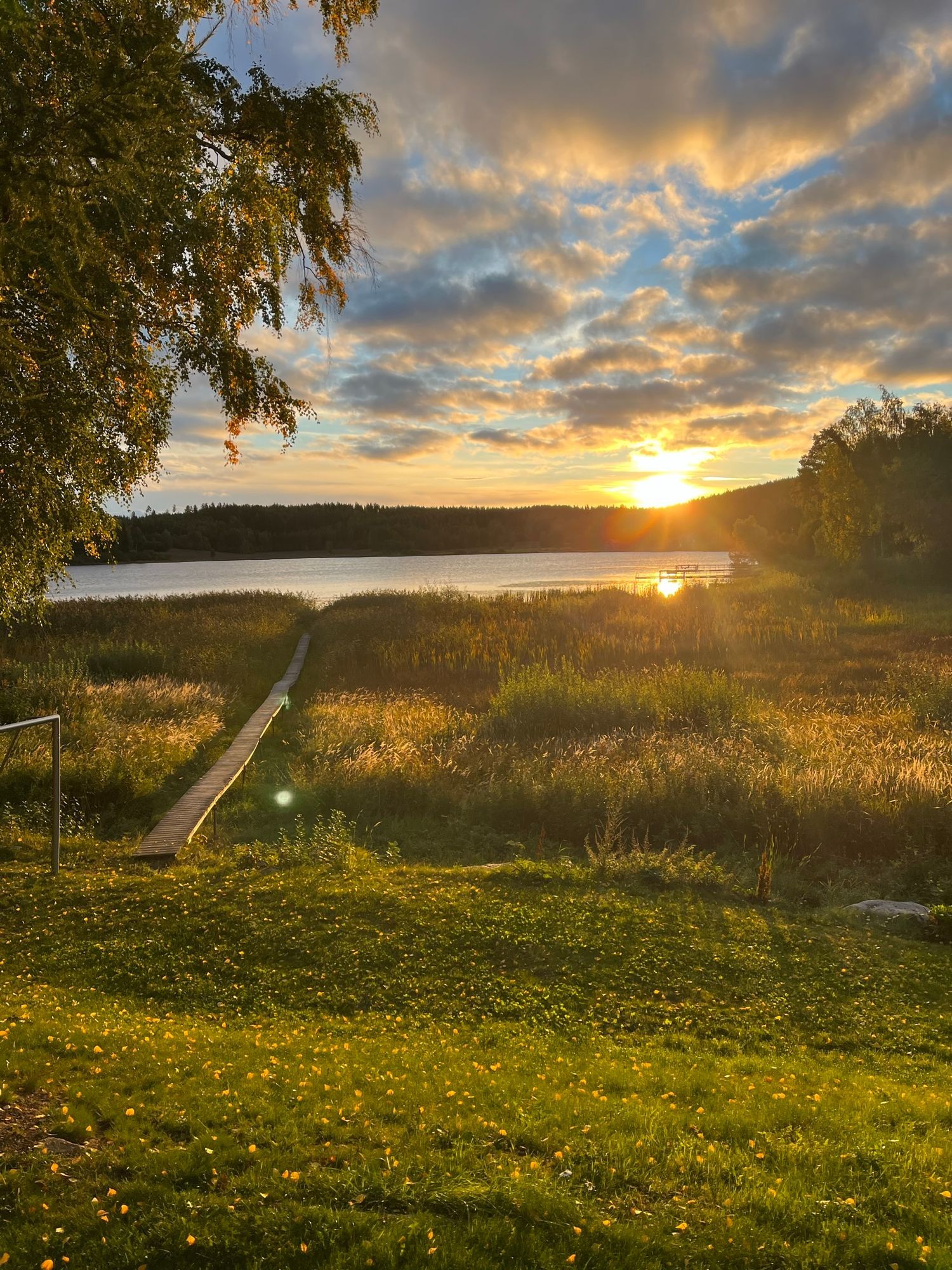 Stuga vid vattnet med egen bastu