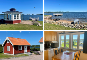 Haus mit Meerblick. Strand, Seebrücke, Pavillon