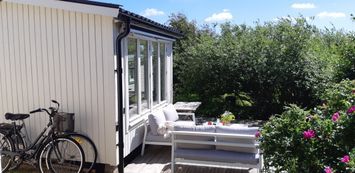 Badhytt vid havet, Skrea strand