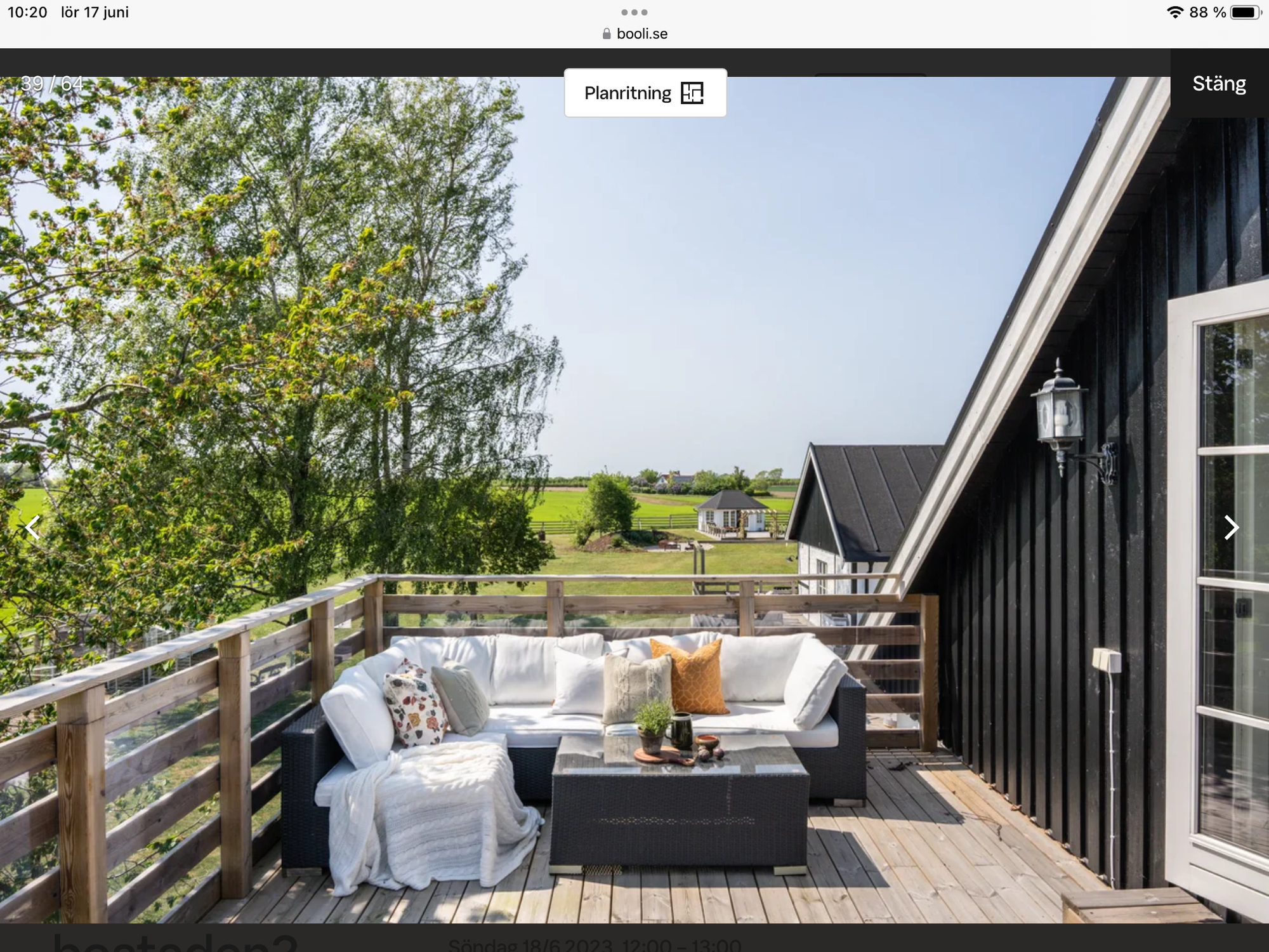 Nybyggd lägenhet på landet nära Österlen