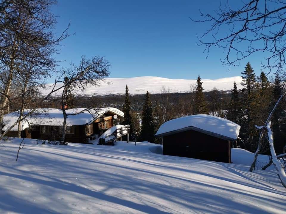 Mysig timrad stuga med fjällutsikt – bild 2 av 6