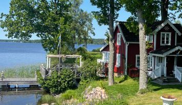 Stuga Precis vid Sjön (Sämsjön)Båt Fiske i sverige