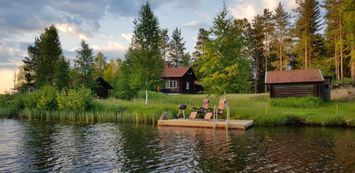 Charmanten Blockhaus direkt am Vanfluss - Venjan,