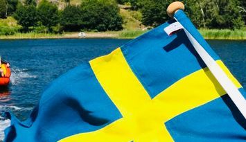 Skärgårdsidyll på stor sjöfastighet med sandstrand