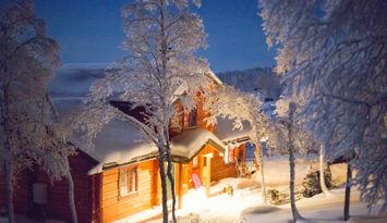 Fantastisk timmerstuga - på fjället