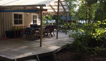 Stuga med havsutsikt