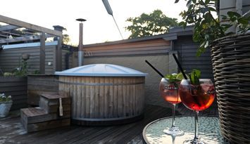 Riktig semesterkänsla nära stranden