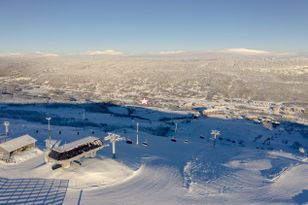 Nybyggd stuga, öppen spis, Tänndalen, Hamrafjället