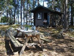 Miete 4-Bett-Hütte mit Boot