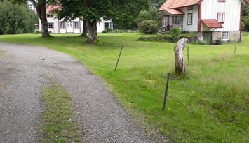 Stuga vid sjön Bolmens nv. strand i Småland