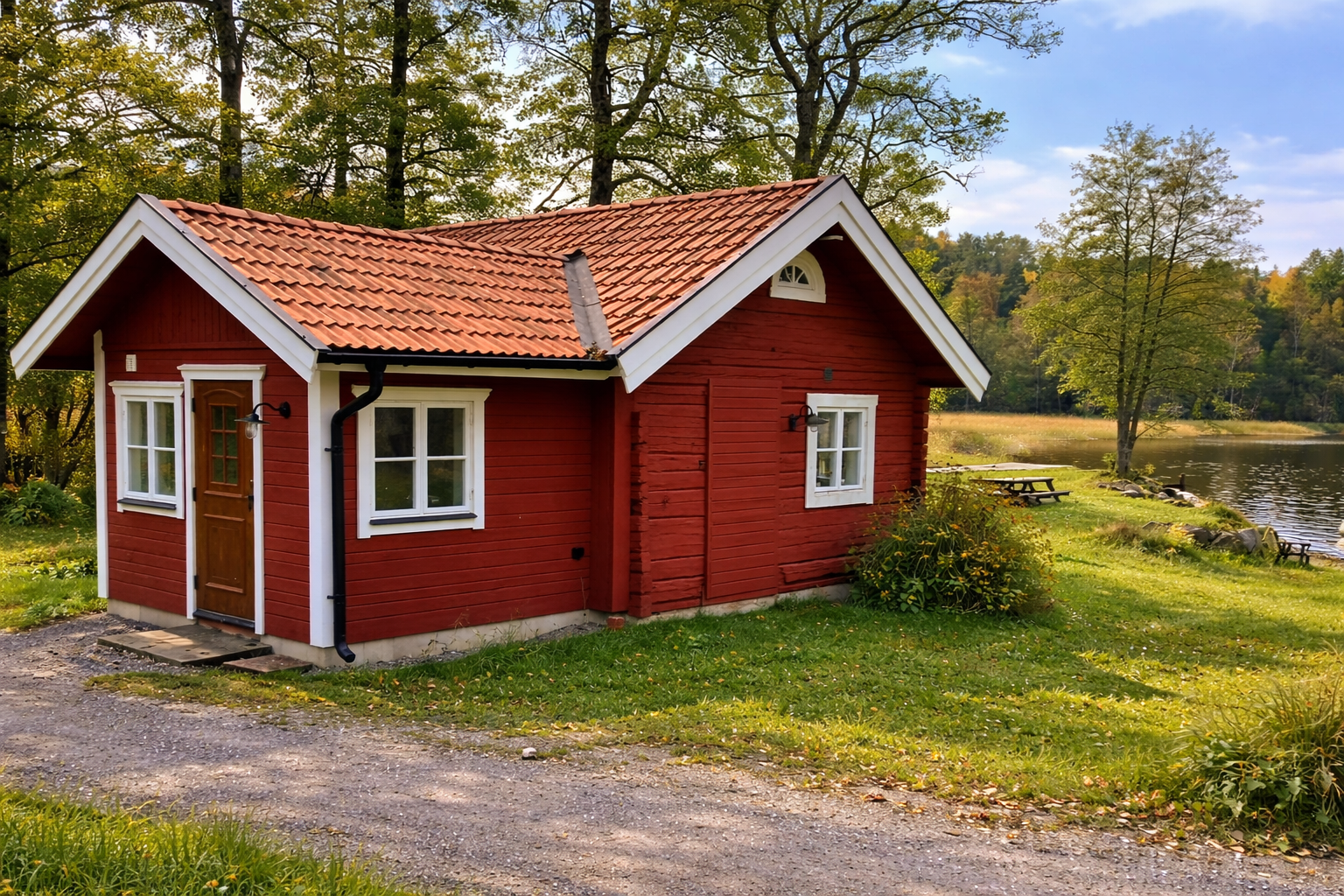 Sjöstuga vid Mälaren – brygga, roddbåt & bastu – bild 2 av 24