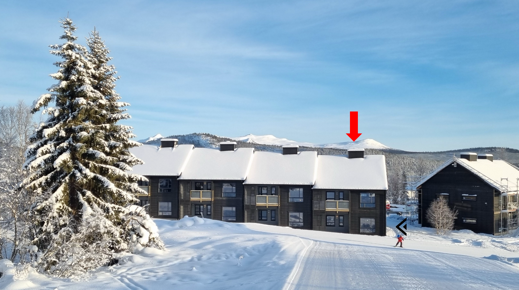 Modern fjälldröm Direkt vid pist, park & längdspår