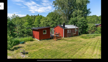 Mysig stuga nära havet