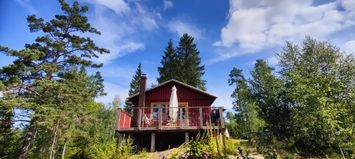 Lilla toppstugan Die kleine Berghütte mit Seeblick
