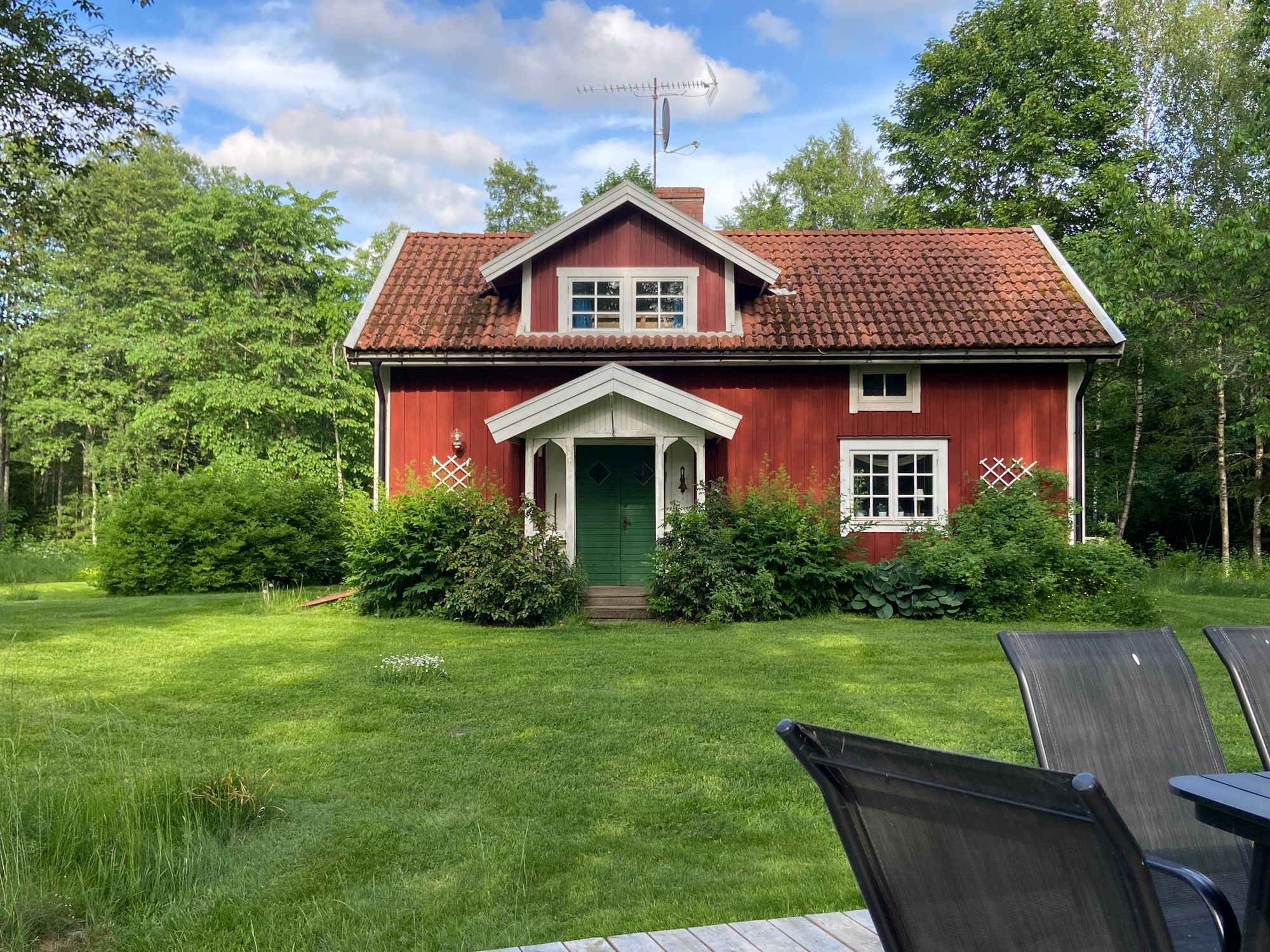 Mysig stuga med bra bad och fiske