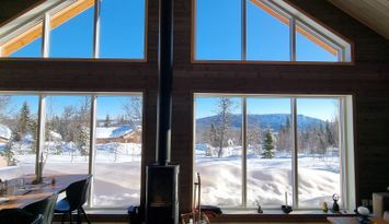 Stuga med underbar utsikt över Funäsdalsberget