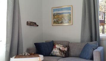 Kilesandsgården med havet runt knuten.