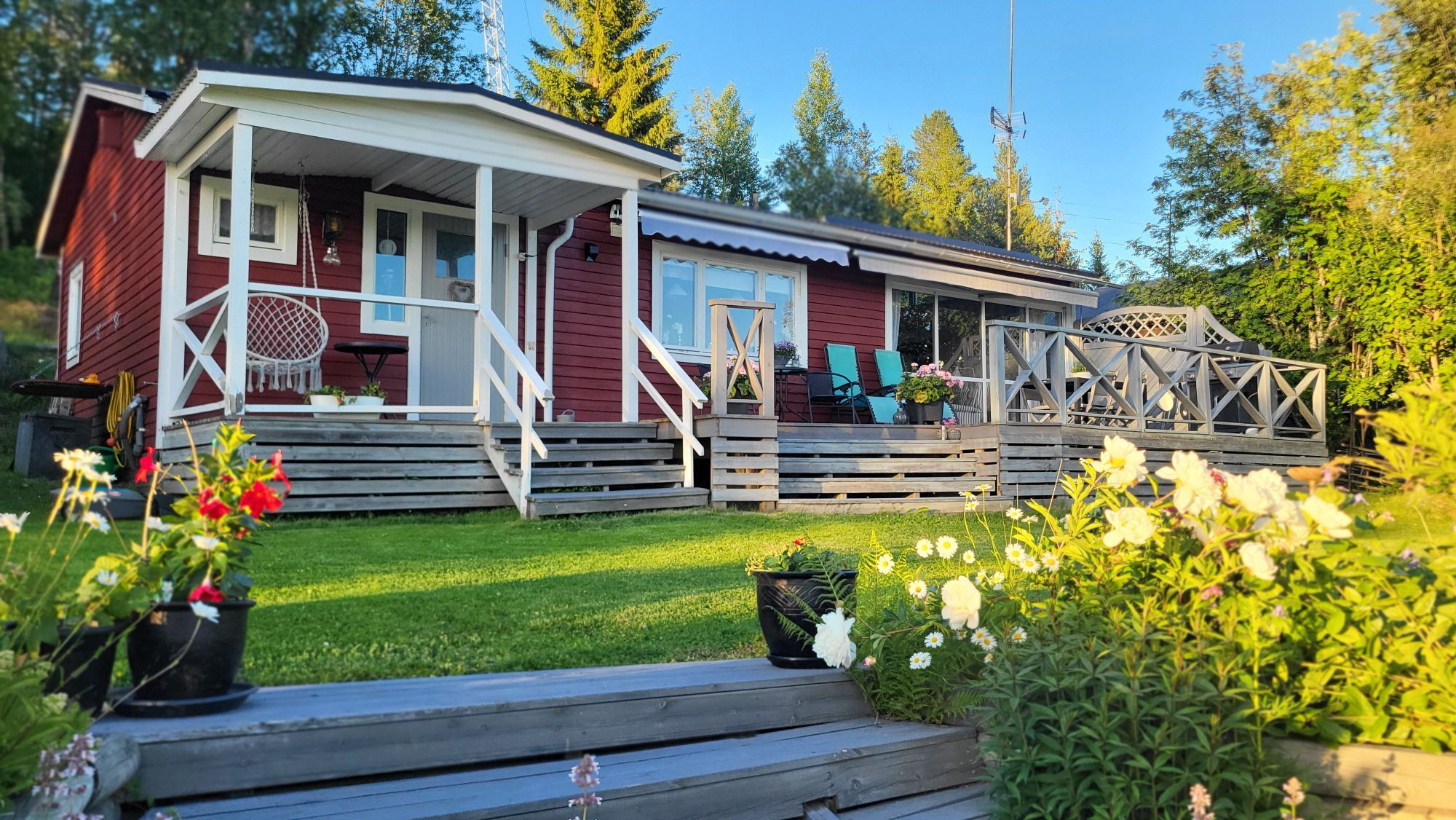 Fritidshus med sjöutsikt