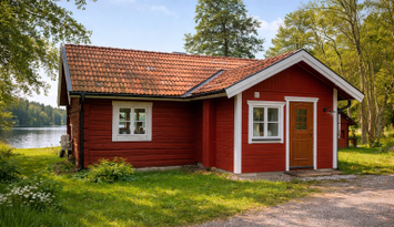 Sjöstuga vid Mälaren – brygga, roddbåt & bastu