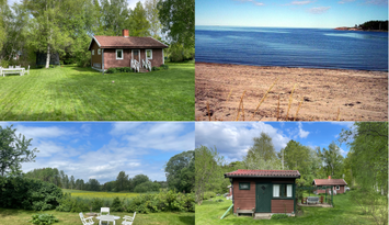 Två stugor i ostört läge på vackra Väddö