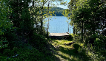 Drömstuga med sjöutsikt och egen badplats