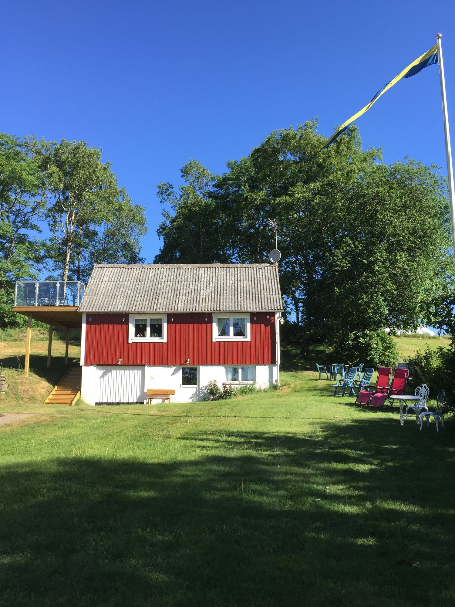 Stuga Båstad/Bjäre, solterrass m utsikt