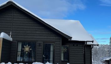 Storhogna nära hotellet, backar o längdspår