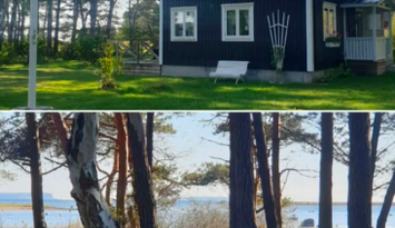 Stuga med havsutsikt i Kovik