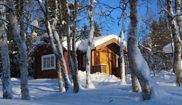 Mysig fjällstuga i Bruksvallarna