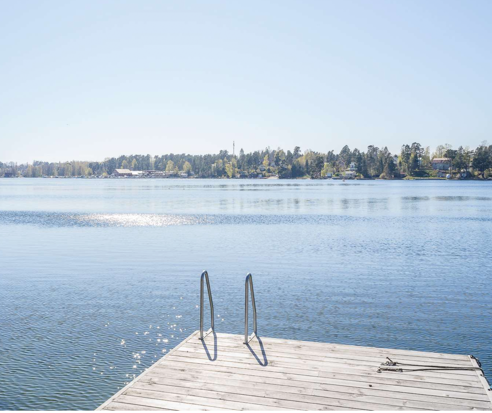 🌊🏡 Privat brygga i västerläge, Smådalarö