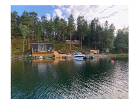 Sommarhus för familjen på en ö