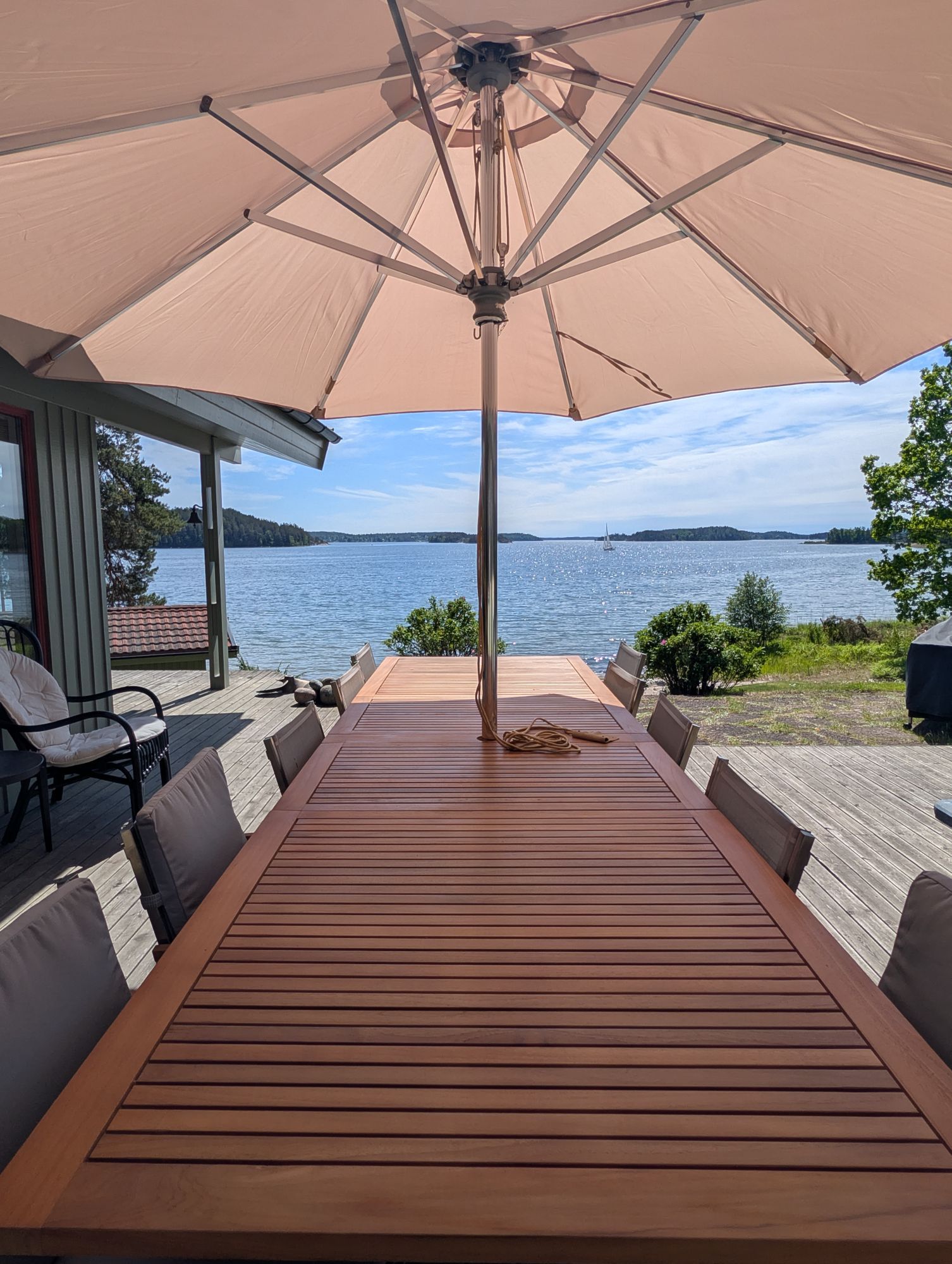 Hus med egen brygga, bastu och sandstrand. – bild 2 av 24