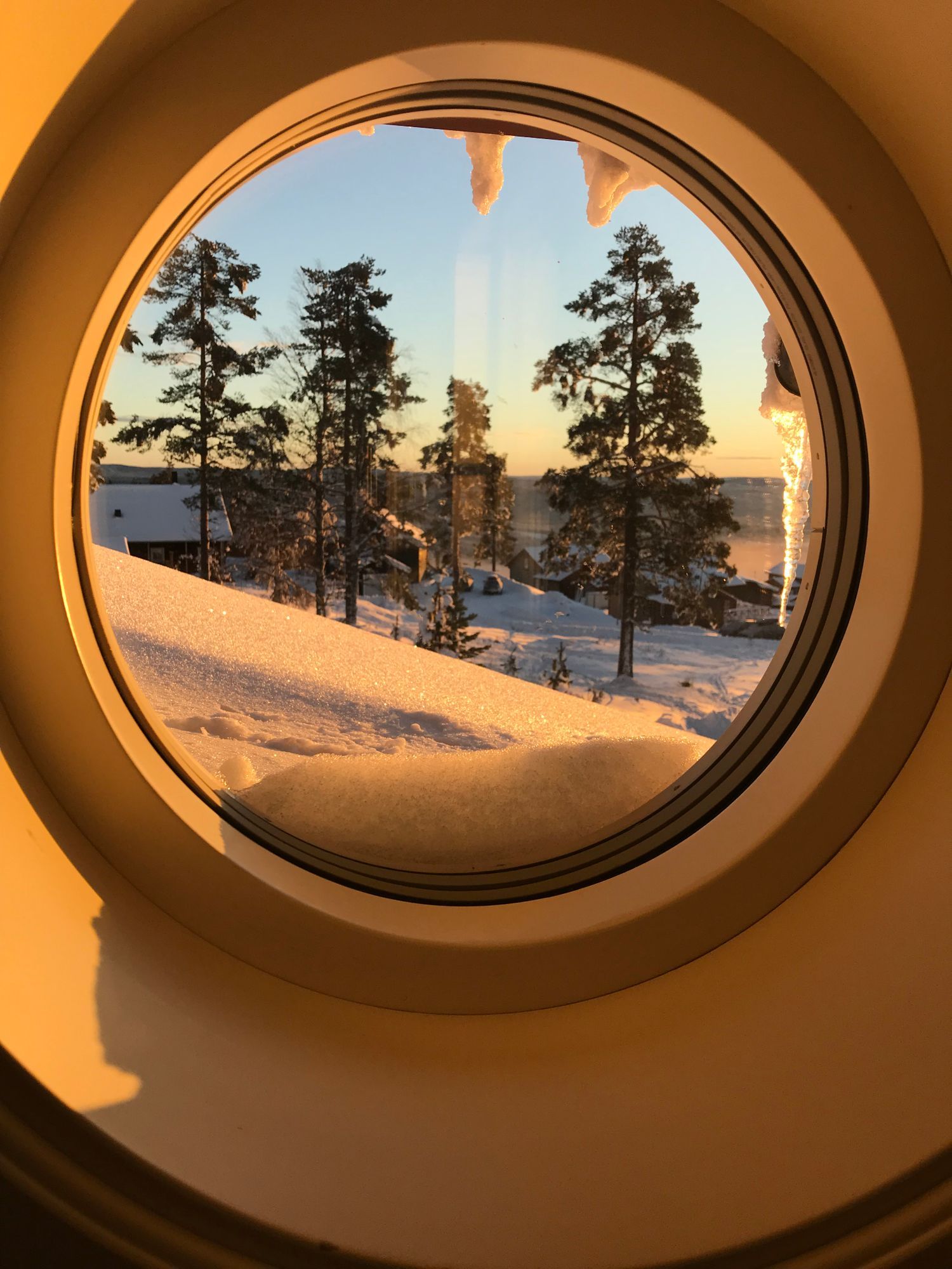 Branäs ski in/ski out vedeldad badtunna