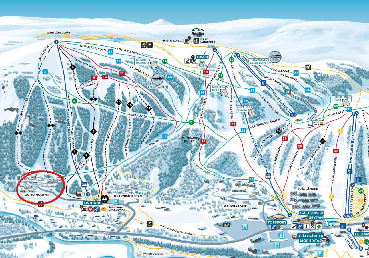 Parhus i Ramundberget med ski in/ski out – bild 23 av 23