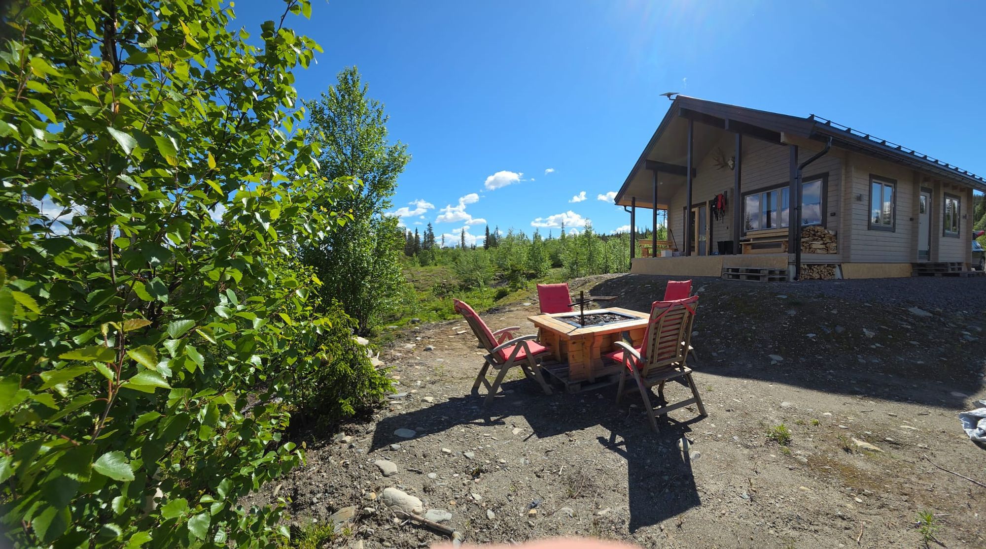Jukta Lodge. Nybyggd timrat stuga i Juktådalen – bild 15 av 20