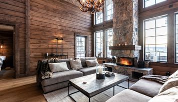 Nybyggd fjällstuga, egen bastu & panoramautsikt