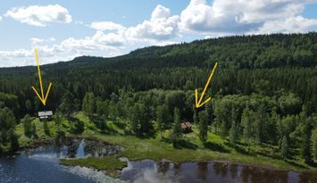 Två torp bästa sjöläge! Bastu, 9 bäddar, kanot/båt