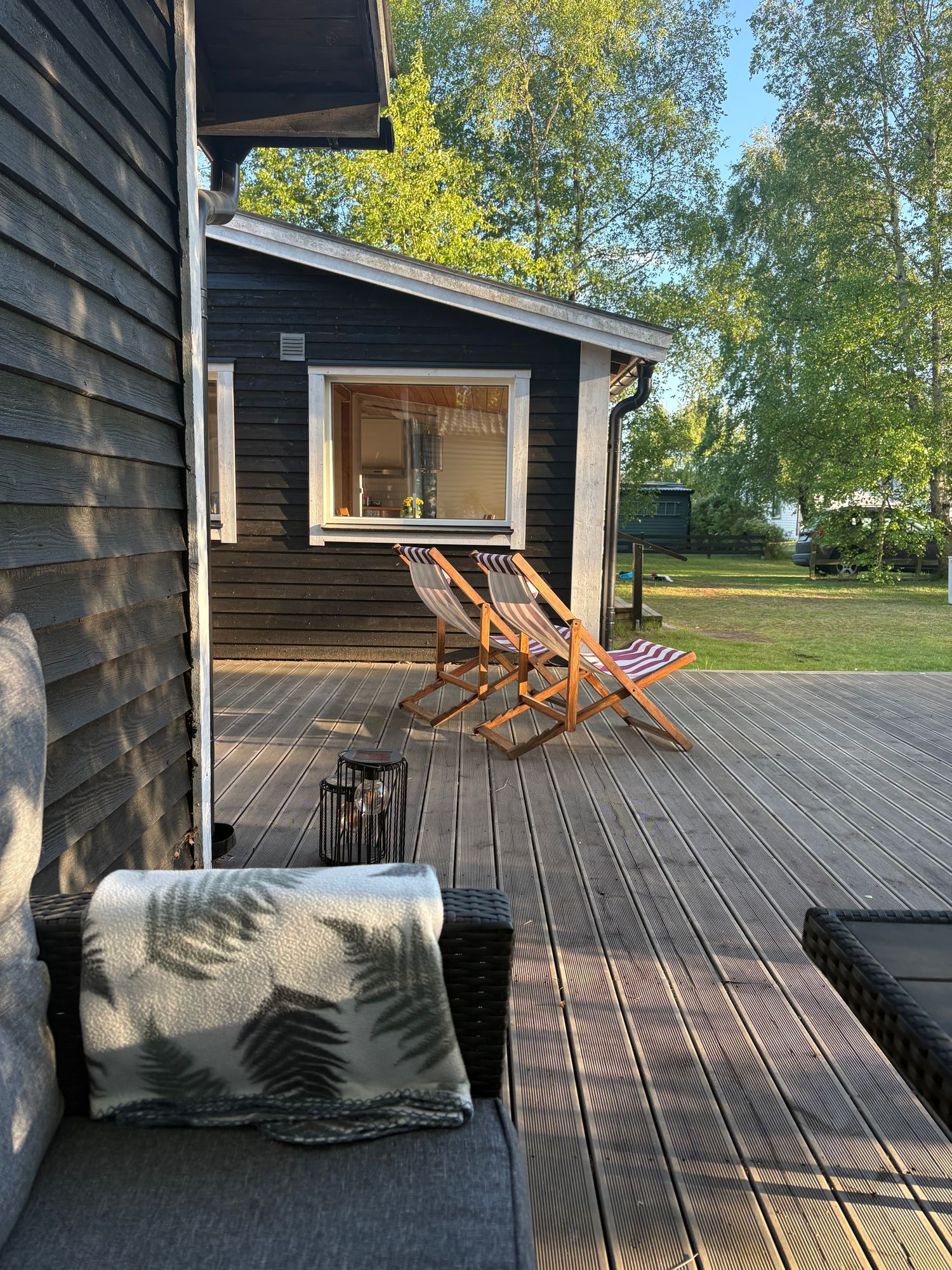 Fin stuga i Mellbystrand vid sandstrand