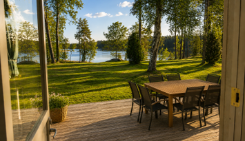 Vackert sjöläge - egen park, strand, brygga & båt