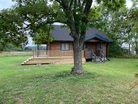 Modern log cabin in Byxelkrok