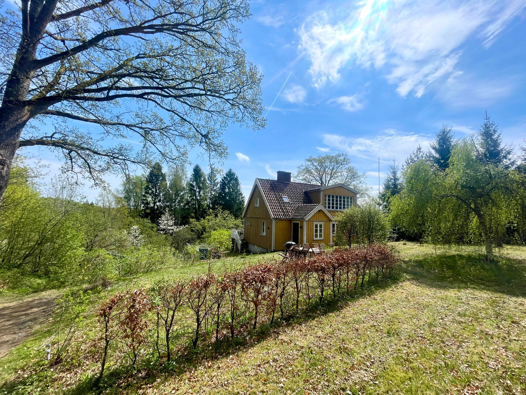 Mysig sommar hus i skogen och nära sjö – bild 6 av 21