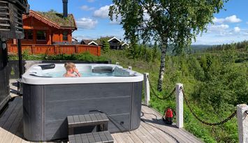 Stuga med 12 bäddar och badtunna i Branäs