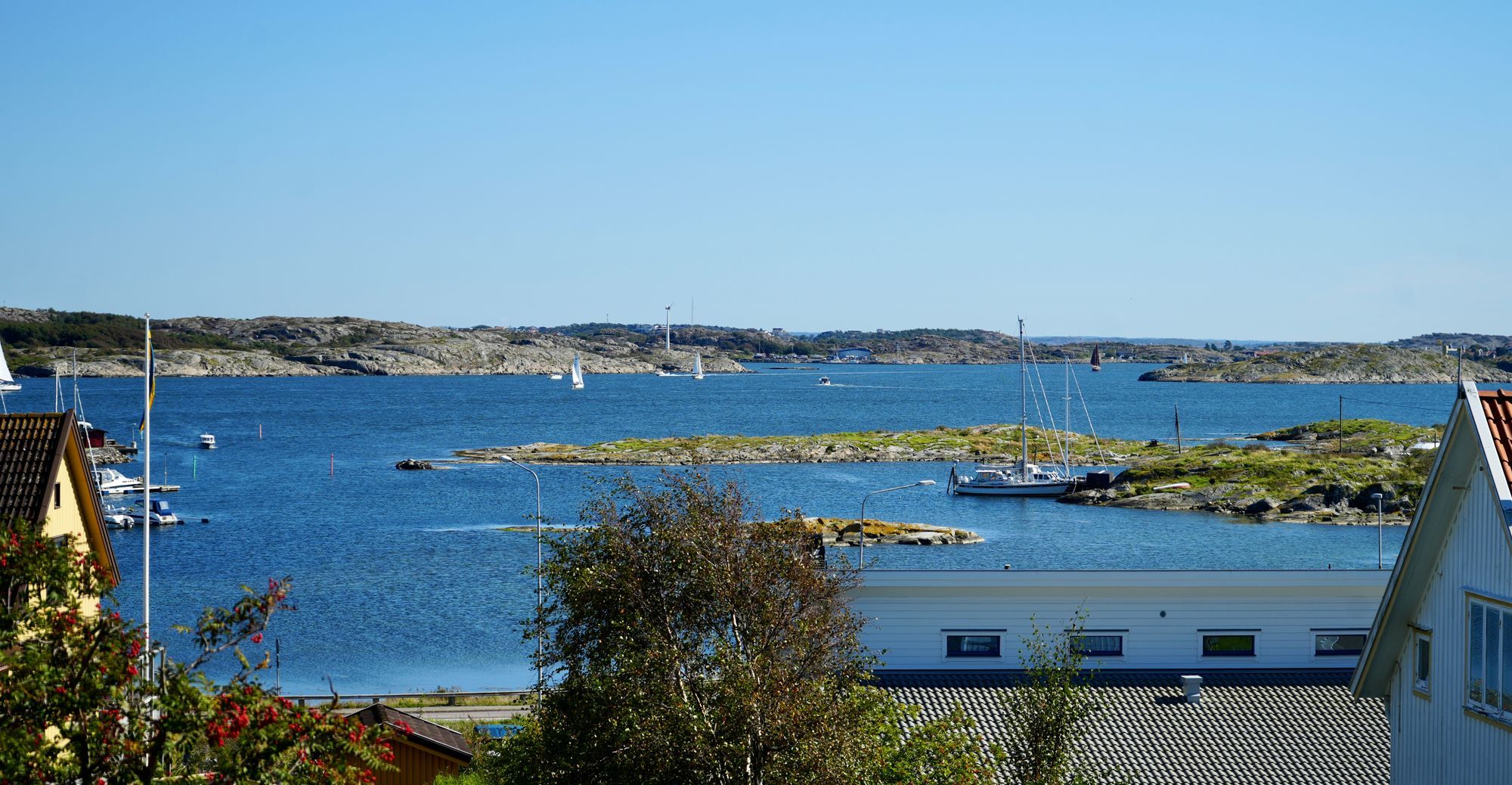 Underbar havsutsikt på Hälsö, i Göteborgs skärgård