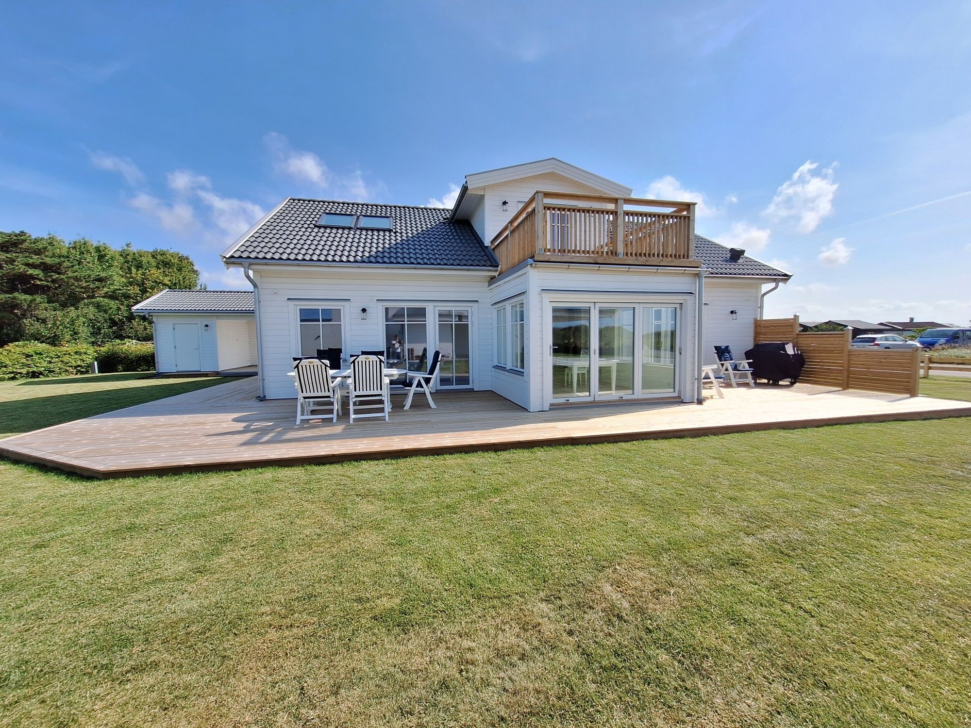 Hamptons Style-hus med havsutsikt (nybyggnation)