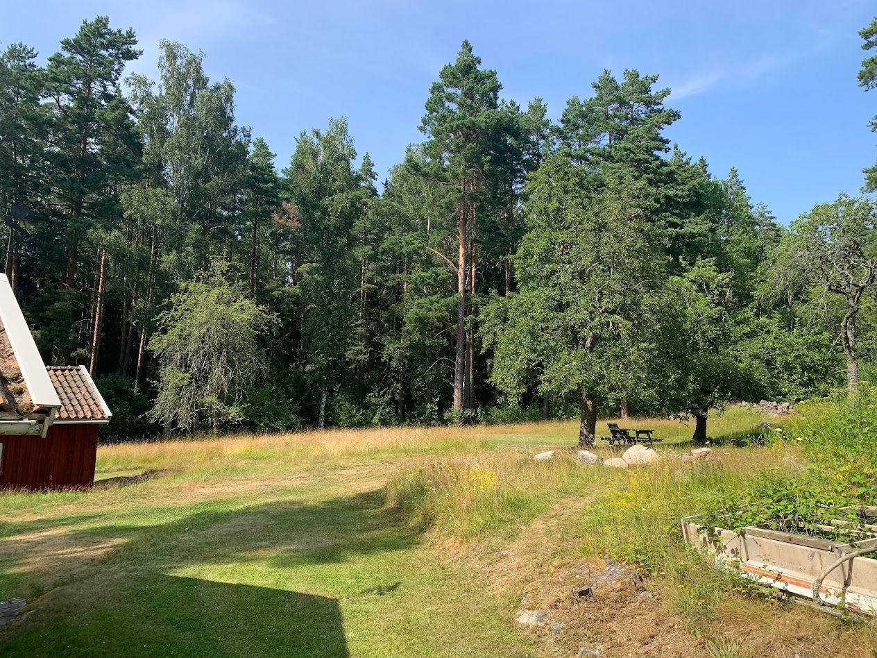 Stuga nära hav och bad. Roddbåt, egen brygga. – bild 20 av 24