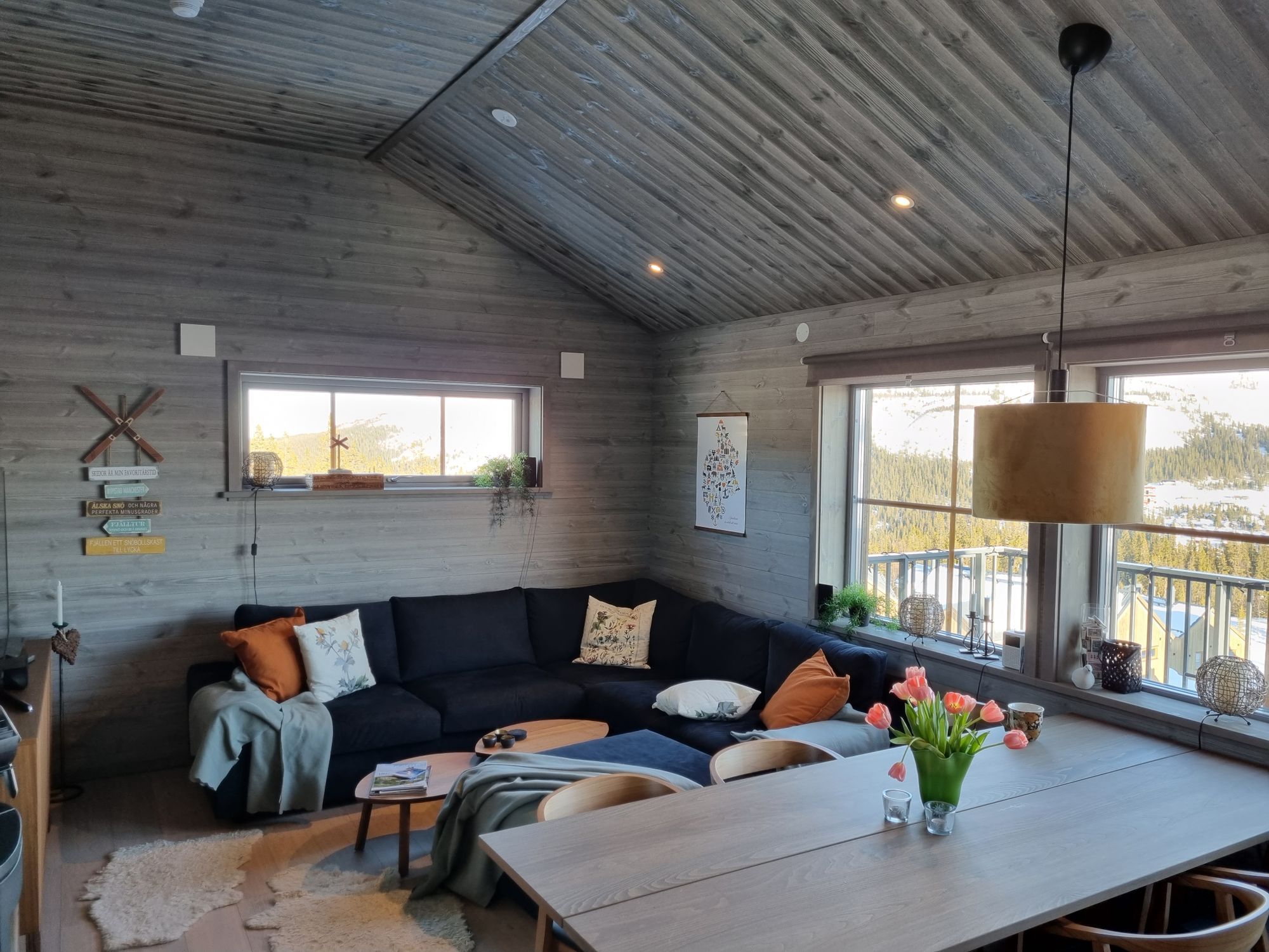 Mysig lägenhet med magisk utsikt, ski in/ski out – bild 4 av 24