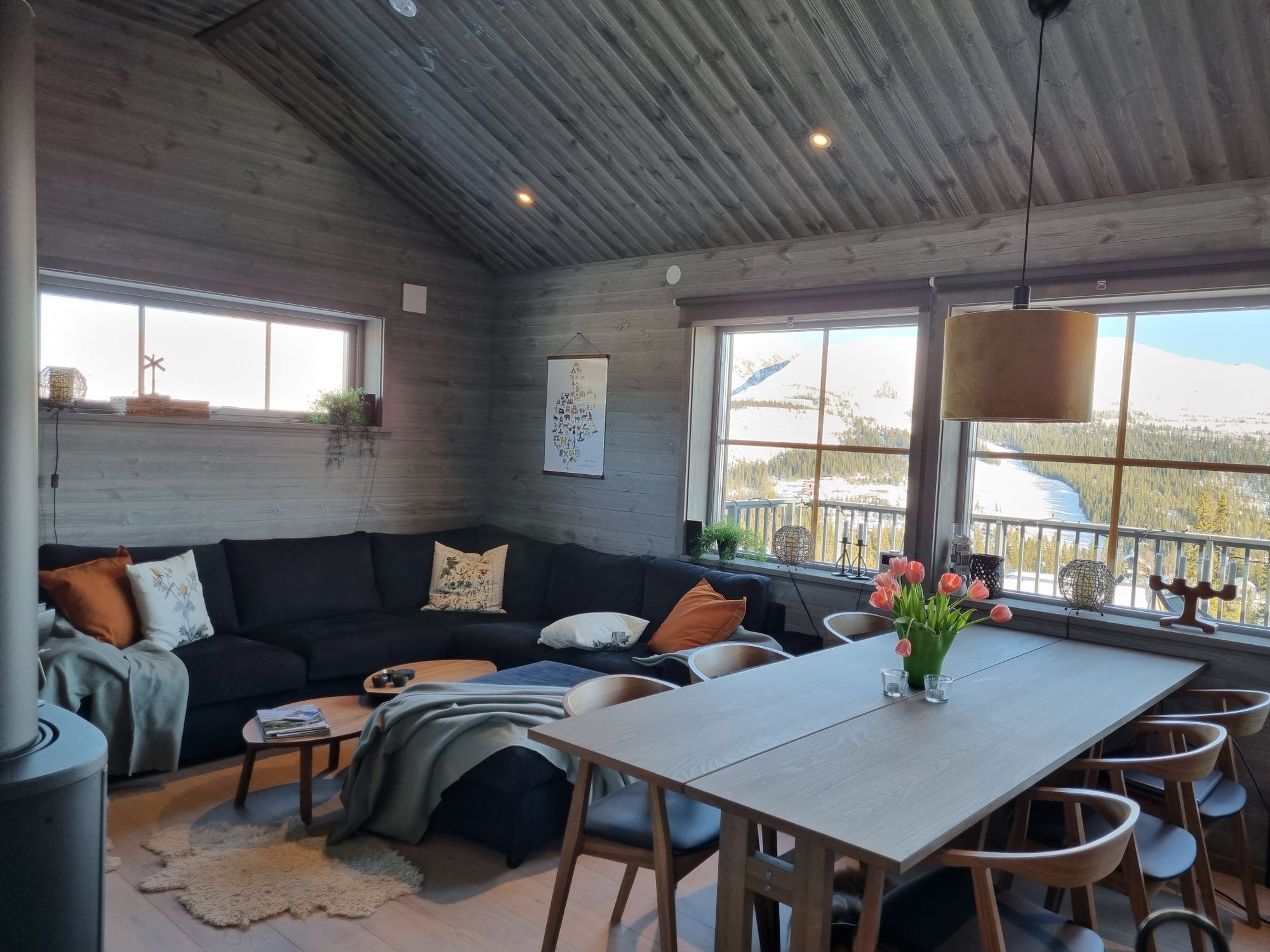 Mysig lägenhet med magisk utsikt, ski in/ski out – bild 9 av 24