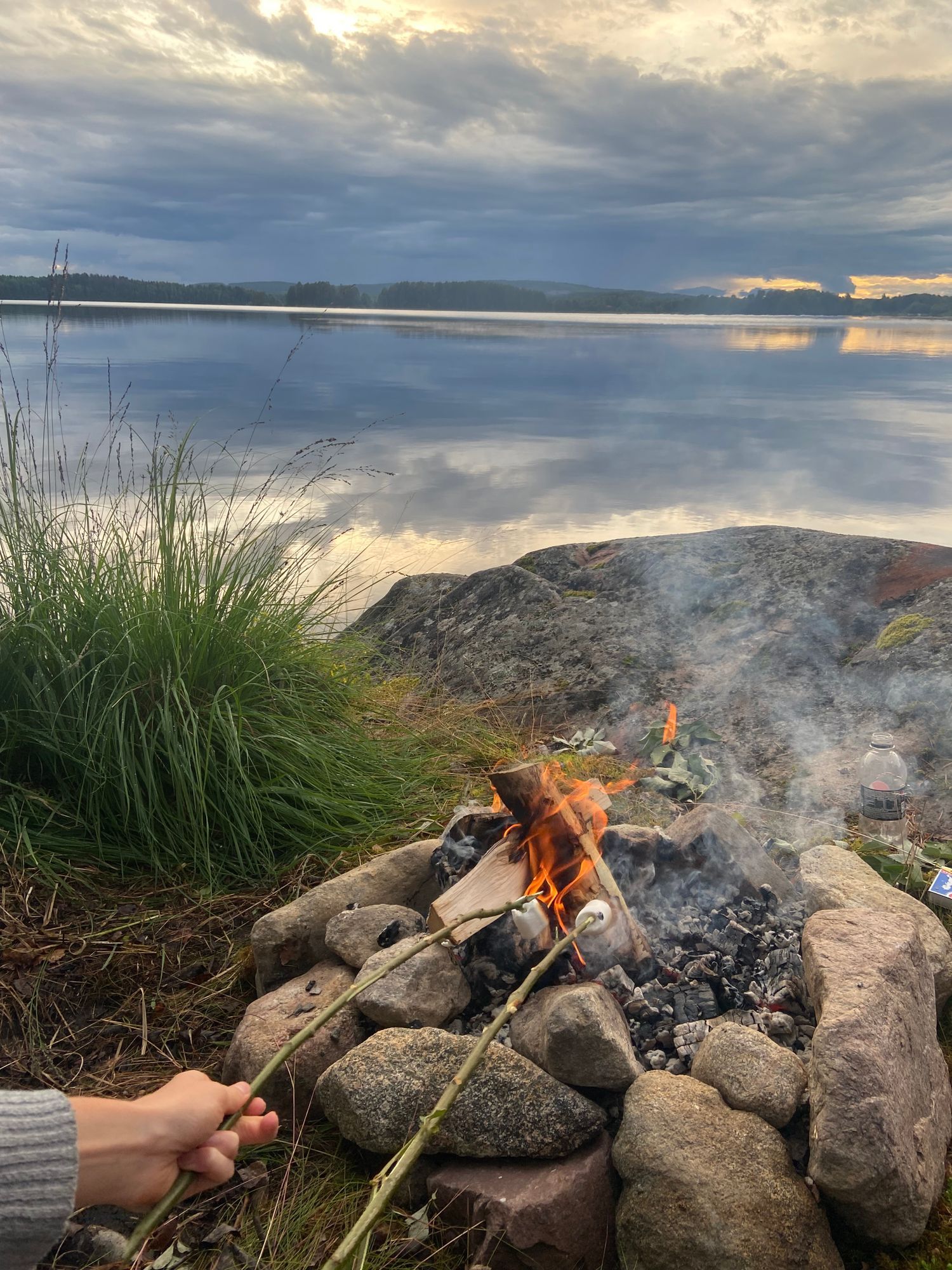 Stuga på sjötomt med egen brygga, Runn -nära Romme – bild 21 av 24