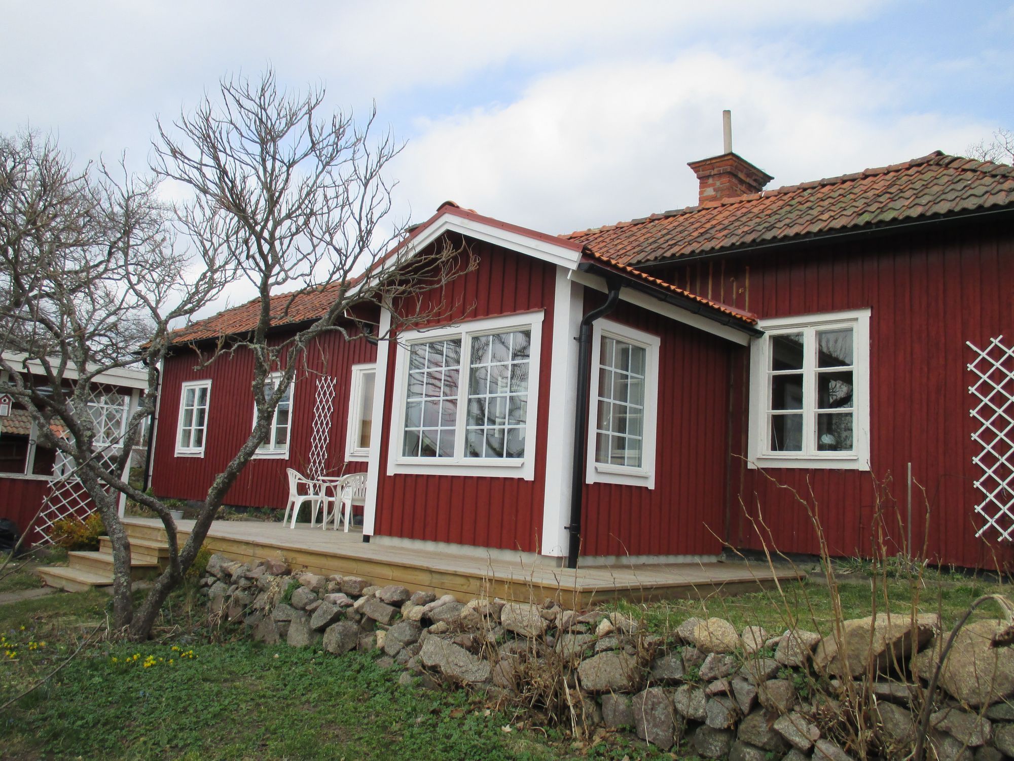 Trevligt enplanshus 70 m2 f.d. smedja i Hycklinge
