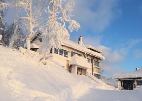 Fjällhus vid kalfjället i Bruksvallarna